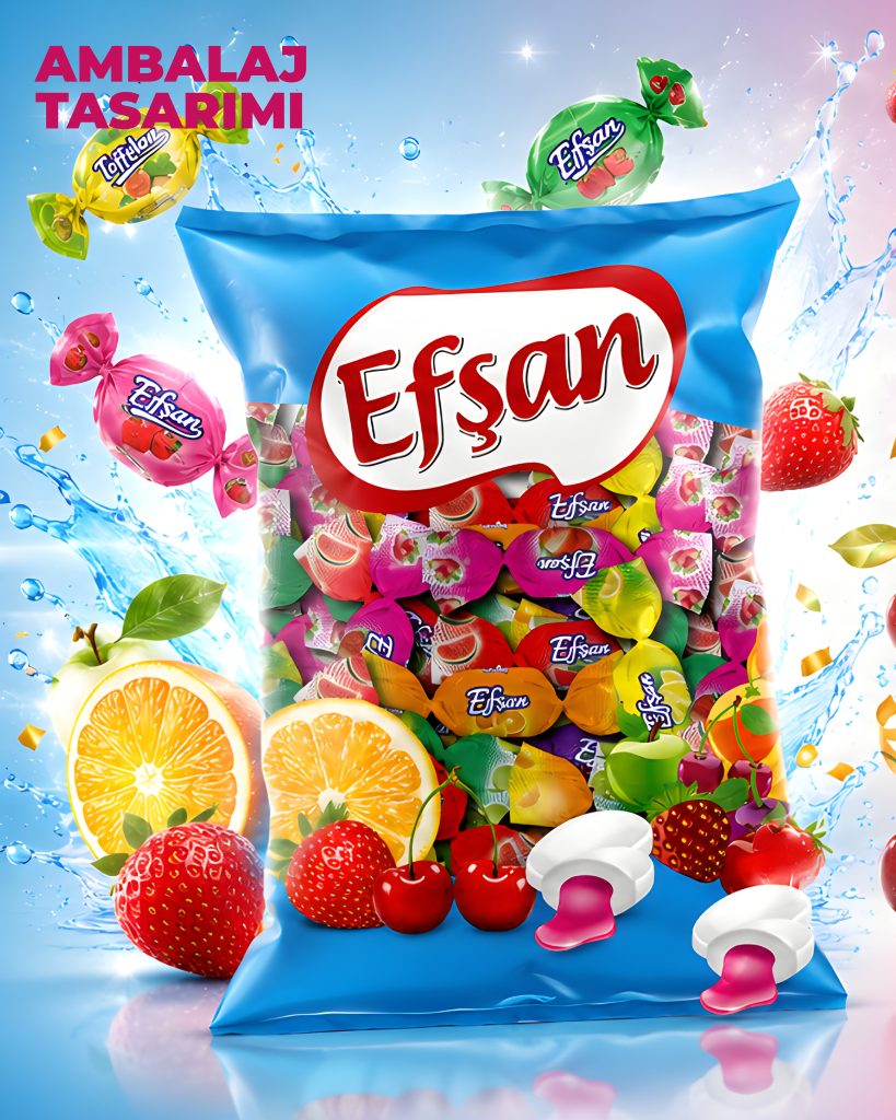 Efsan Şeker Ambalaj Tasarımı – Bir Tık Logo tarafından hazırlanan tekli portfolyo çalışması