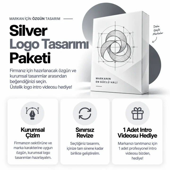 Bir Tık Logo Silver logo tasarımı paketi