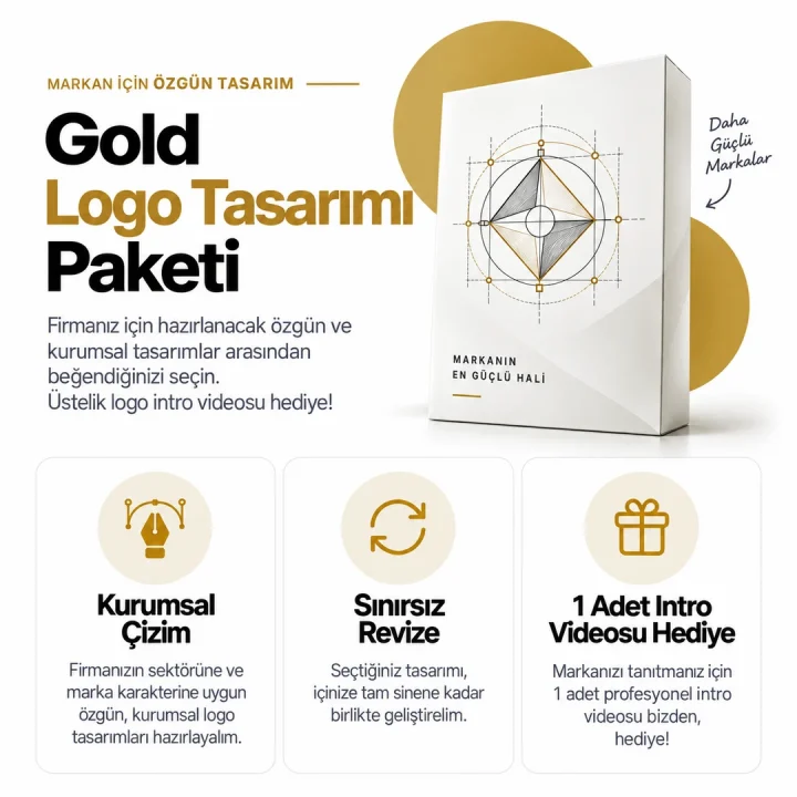 Bir Tık Logo Gold logo tasarımı paketi