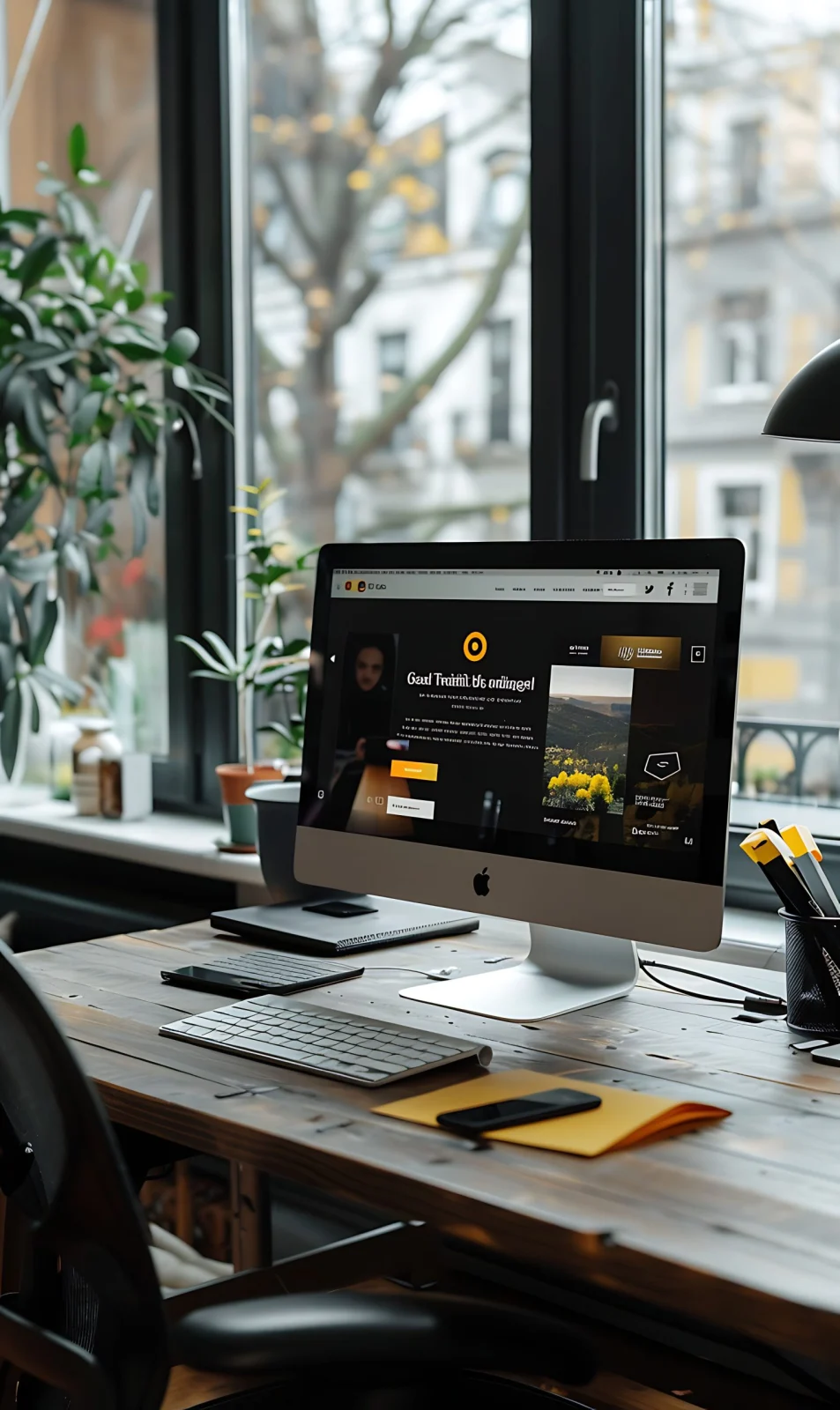 Kurumsal web sitesi arayüzü ve responsive sayfa tasarımı