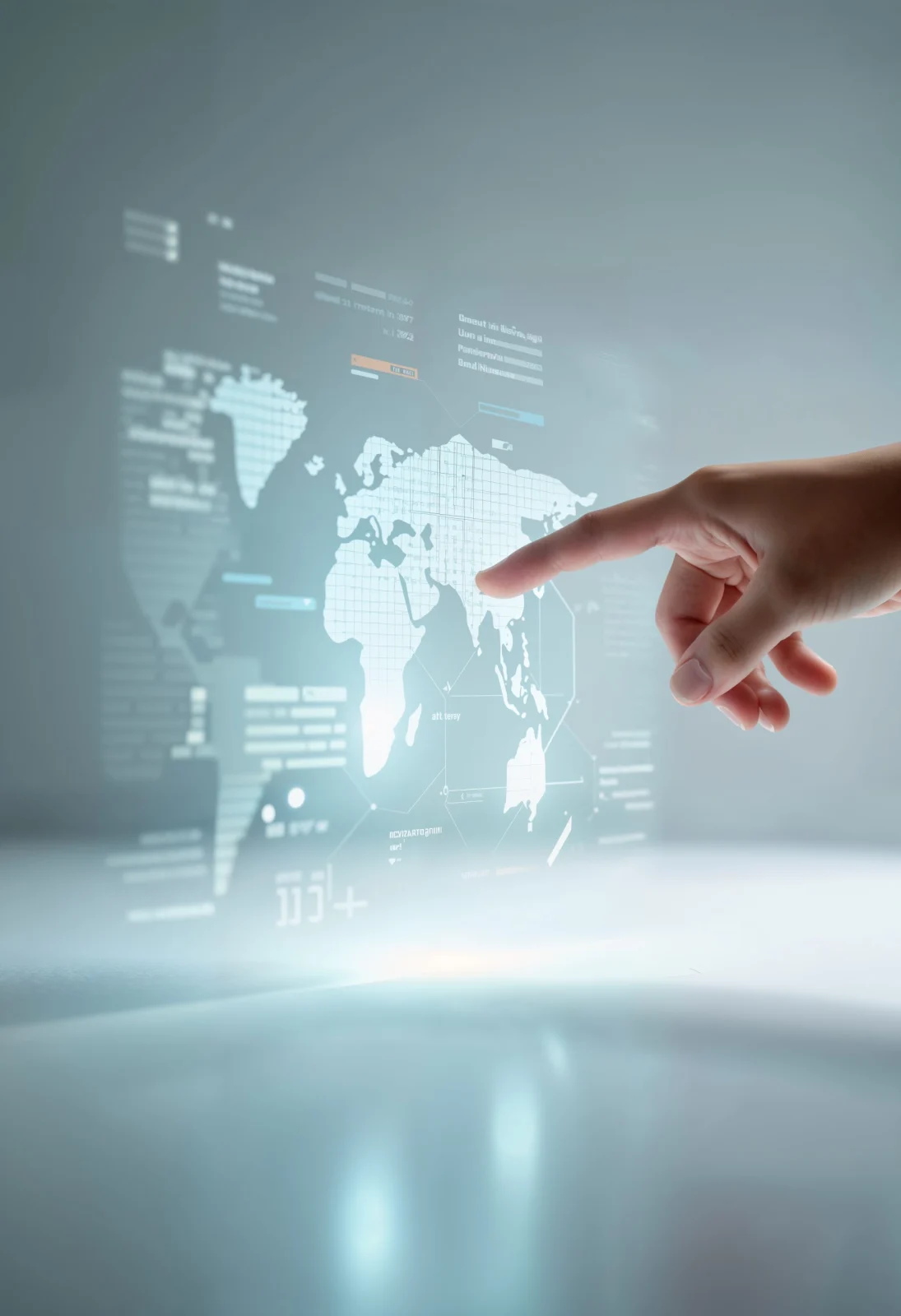 Dijital teknoloji ve modern web altyapısı konsepti