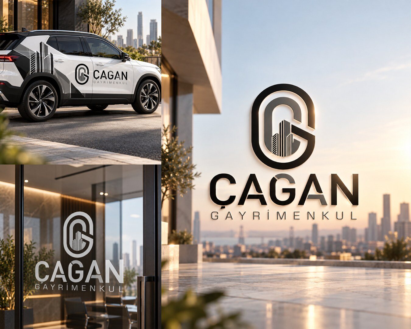 Çağan Gayrimenkul Logo Tasarımı ve Kurumsal Kimlik Tasarımı proje kapak görseli