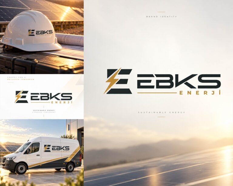 EBKS Enerji logo ve kurumsal kimlik Behance proje kapak görseli