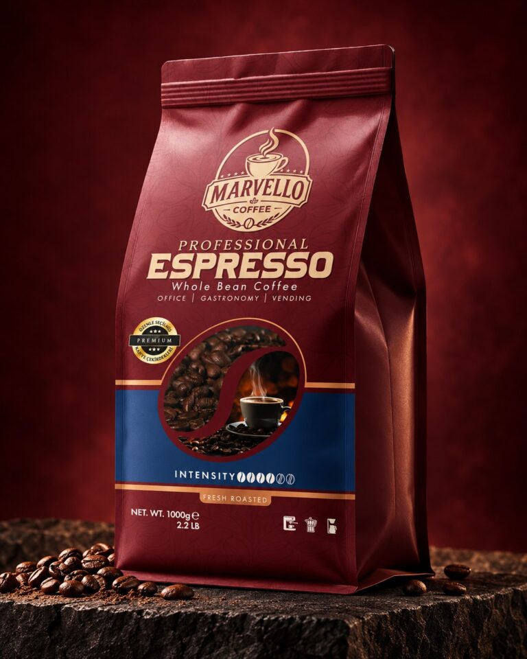 Marvello Coffee Ambalaj ve Marka Tasarımı profesyonel marka uygulama görseli 7